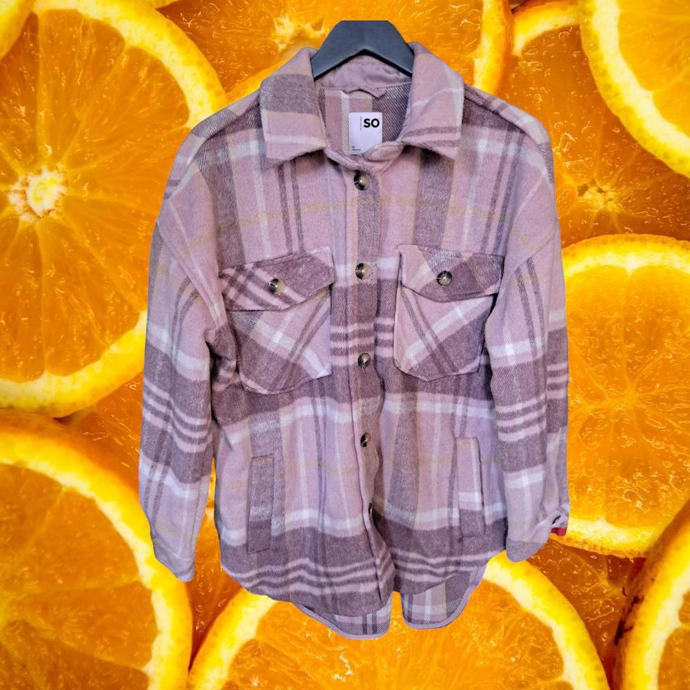 SO Goods For Life Pink Thick Flannel‎ With Front Pockets Size Medium